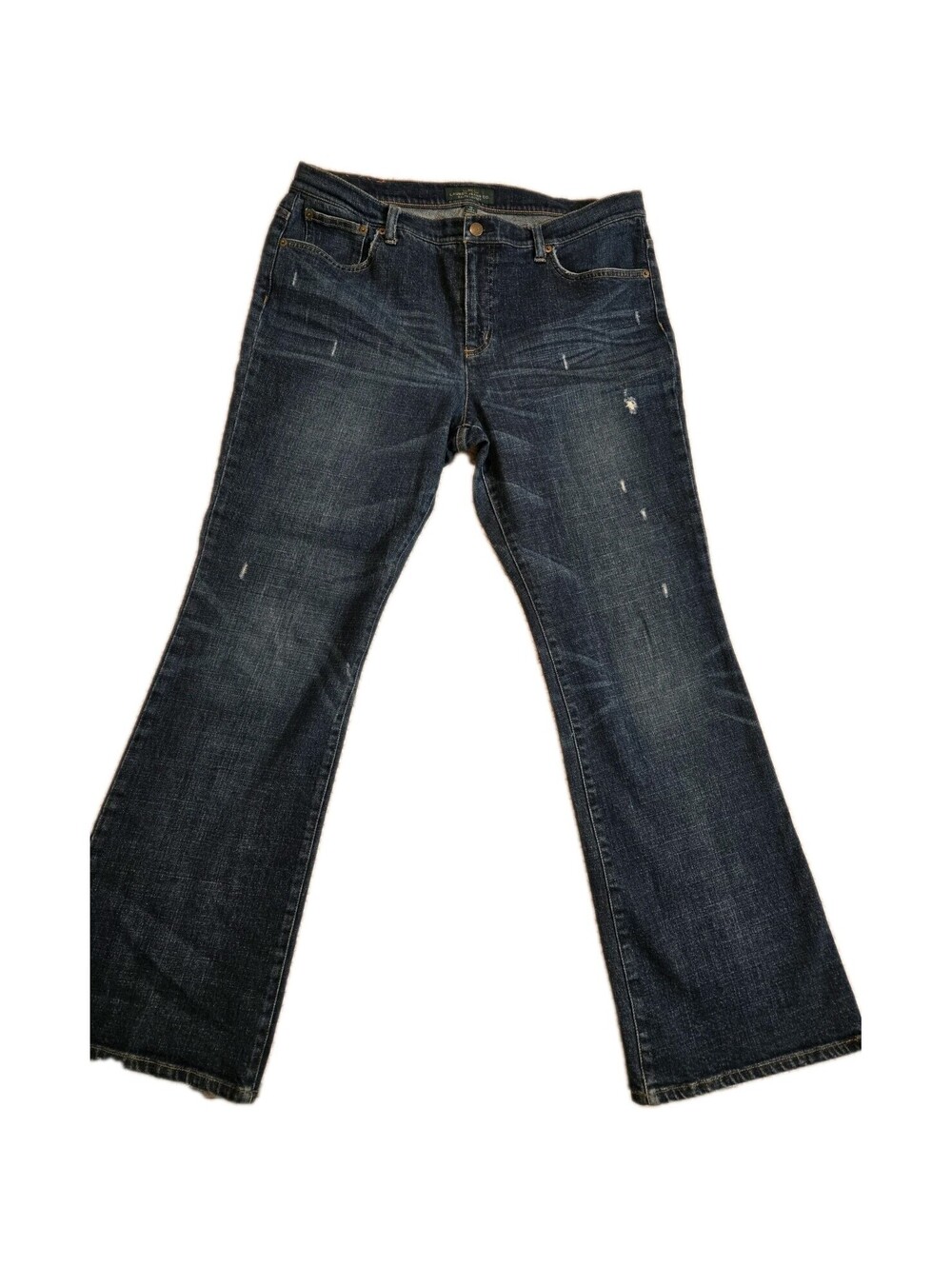 lauren ralph lauren Jeans Sz 16 Slight Distress Med Wash Relaxed